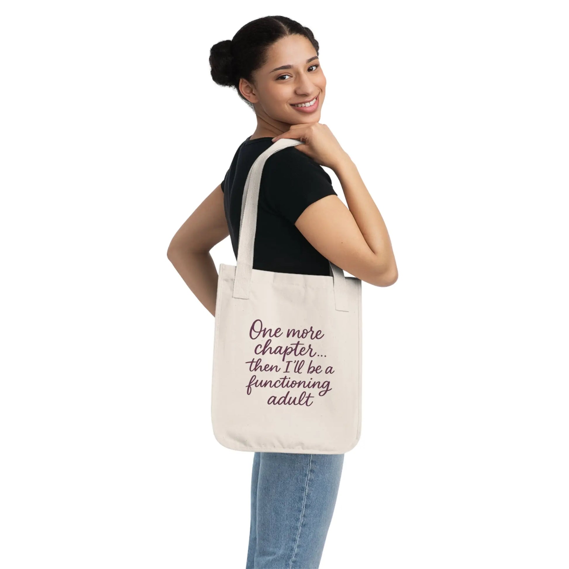 Literary Quote Tote Bag, Eco-Friendly Bag, Book Lover Gift, Casual Shopper Tote, Reading Accessory, Organic Canvas Bag Printify